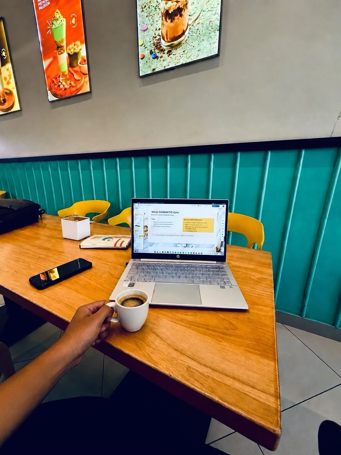 A change of scene. A little coffee. — original LinkedIn post image