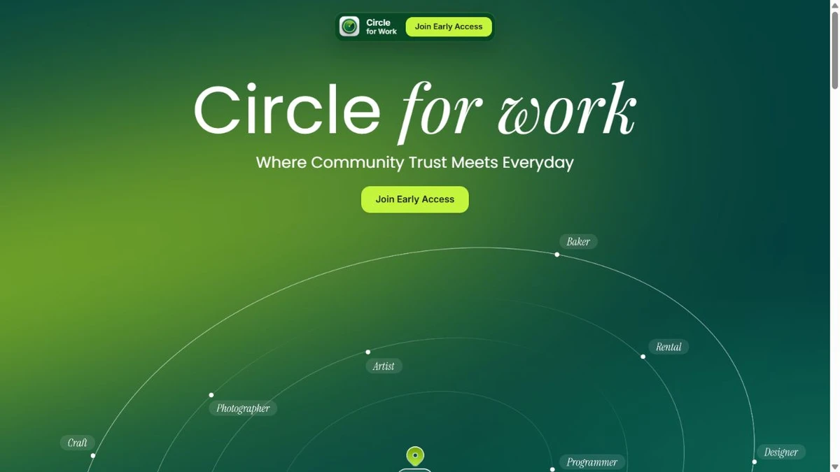 Original Circle for Work website preview