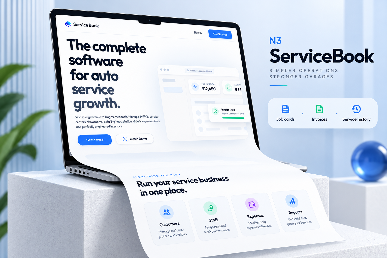 N3 ServiceBook project design